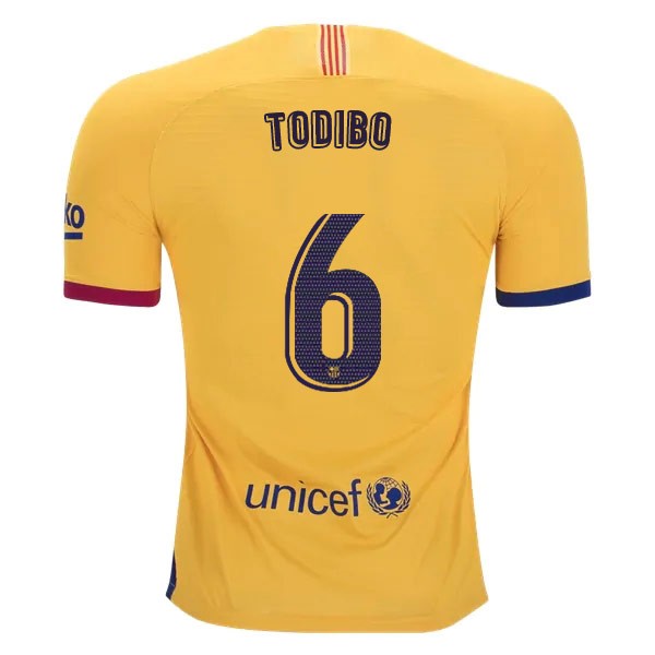 Camiseta Barcelona NO.6 Todibo 2ª 2019/20 Amarillo
